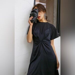 Cottia  London Strap Jacquard Dress shirt faux black small